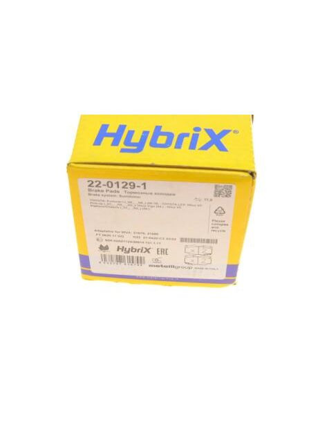 Колодки тормозные (передние) Toyota Hilux 05-15 22-0129-1 RU63 Metelli (362618185)