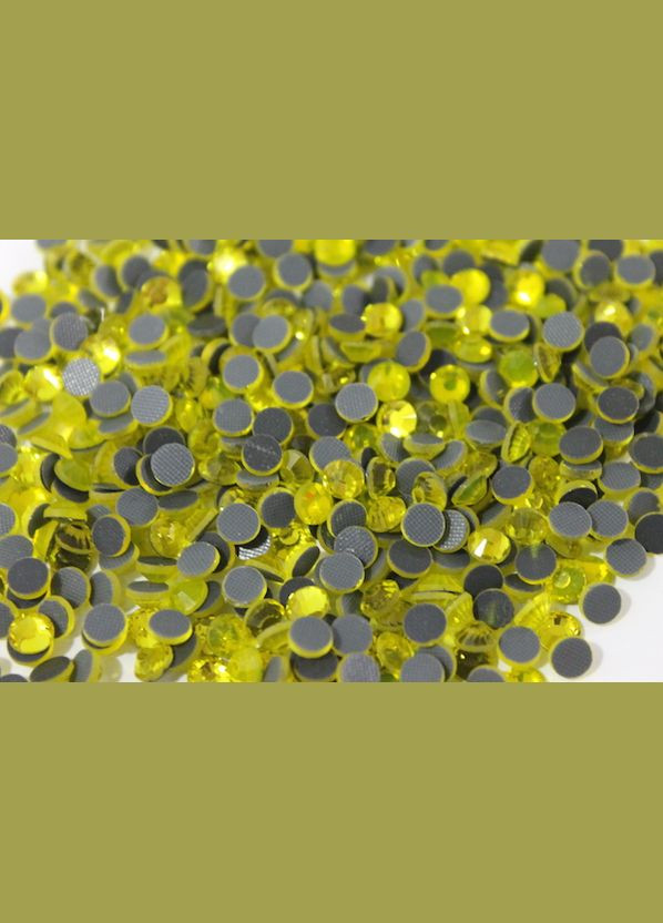 Стразы стеклянные на термооснове 3мм/100шт Желтый №11 FROM FACTORY SRT (336947736)