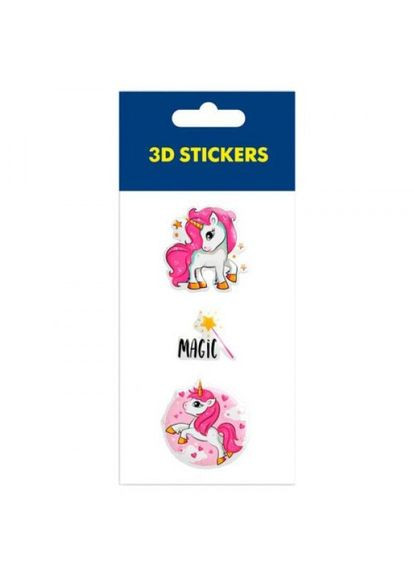 Набор 3D стикеров "Magic unicorn" (1 лист) Tattooshka (364275871)