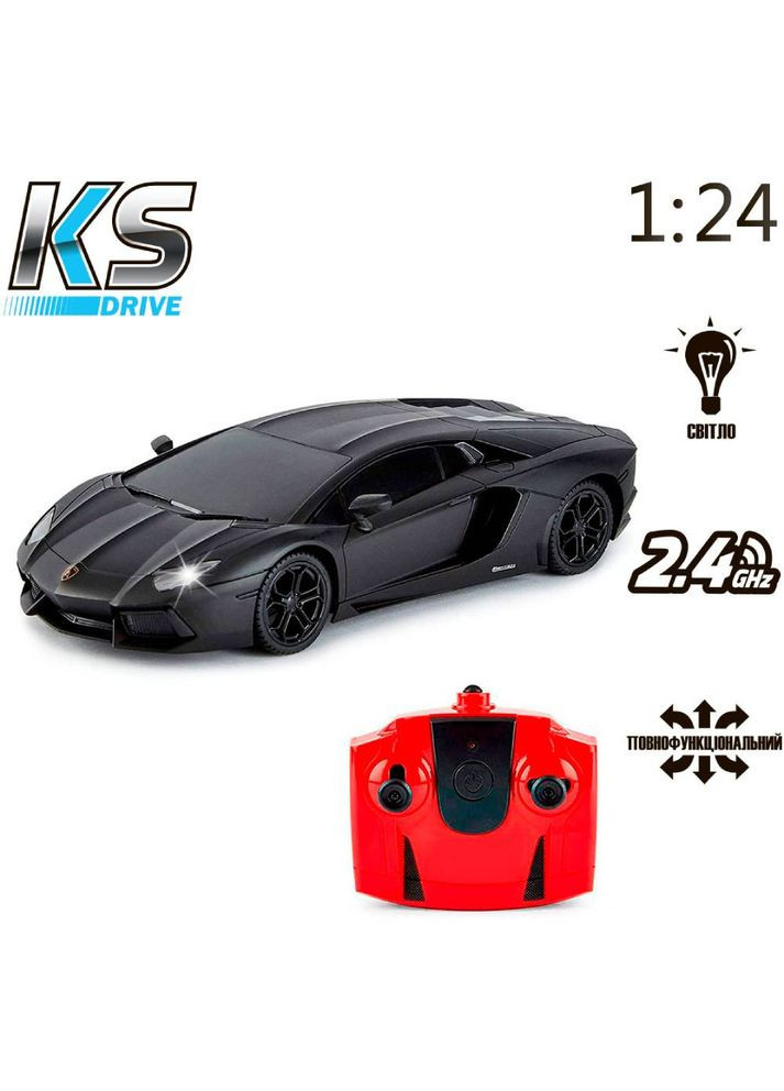 Машинка на р/в Lamborghini Aventador LP 700-4 Black (124GLBB) KS Drive (323166664)
