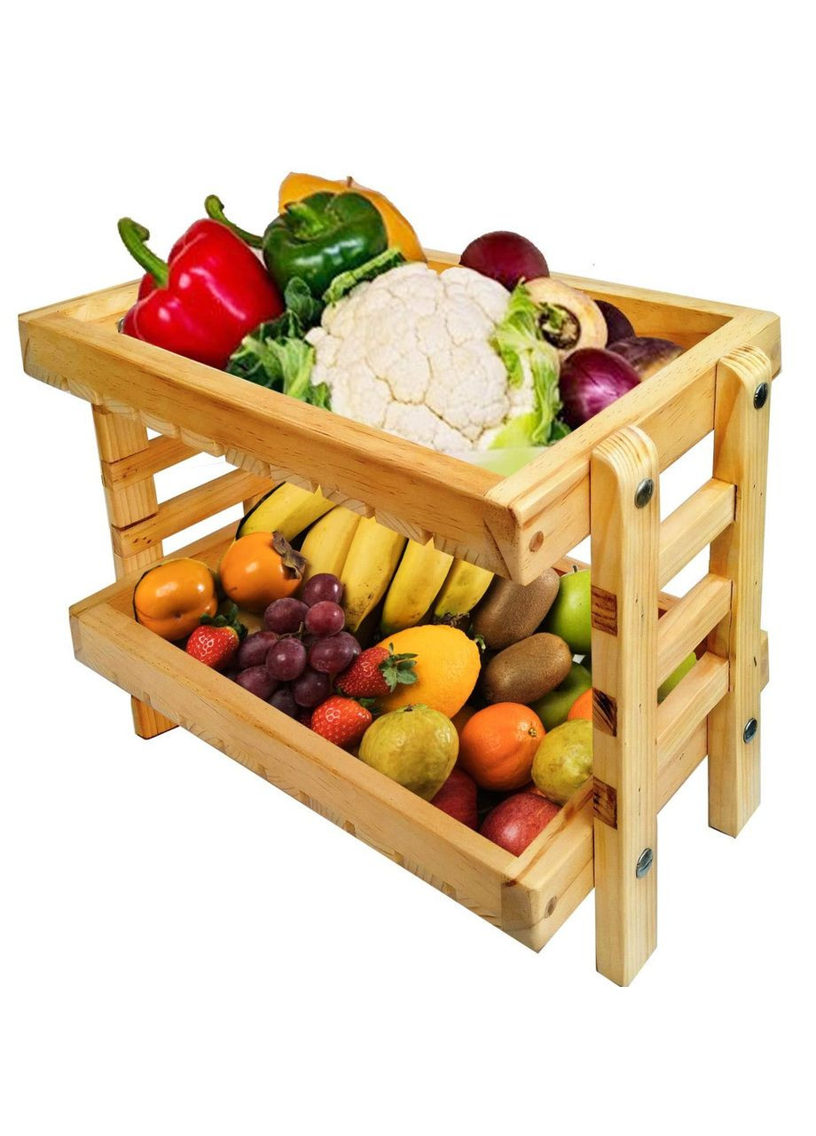 Лоток для овощей и фруктов из дерева Спроут ваниль (ЯХО-002602) No Brand (327867363)
