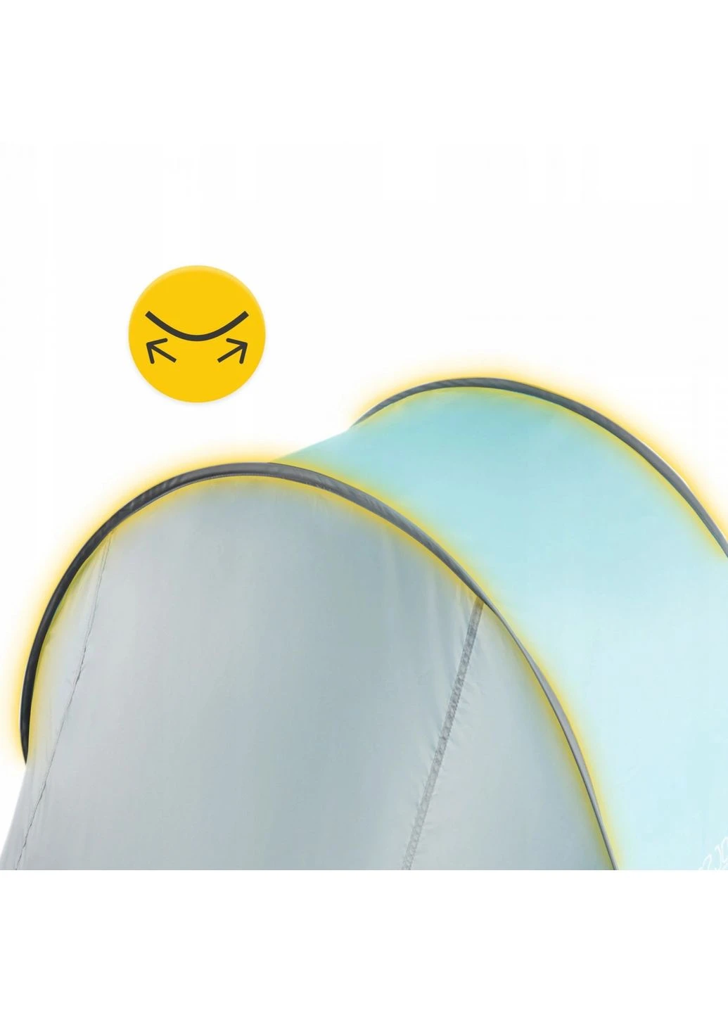 Намет пляжний Pop-Up 195 x 120 см саморозкладний Grey/Mint () 4FIZJO P-5905973401432 (375854440)