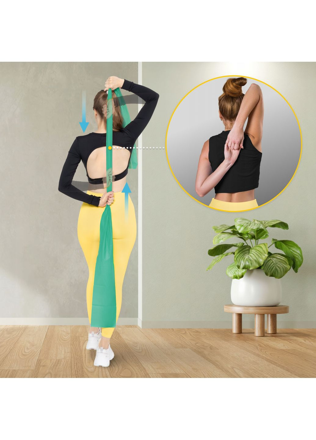 Лента-эспандер для спорта и реабилитации Flat Band 30 м 5-8 кг Green () 4FIZJO P-5907739311184 (324264793)