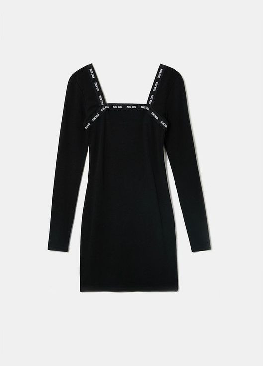 Черное платье Tally Weijl однотонное