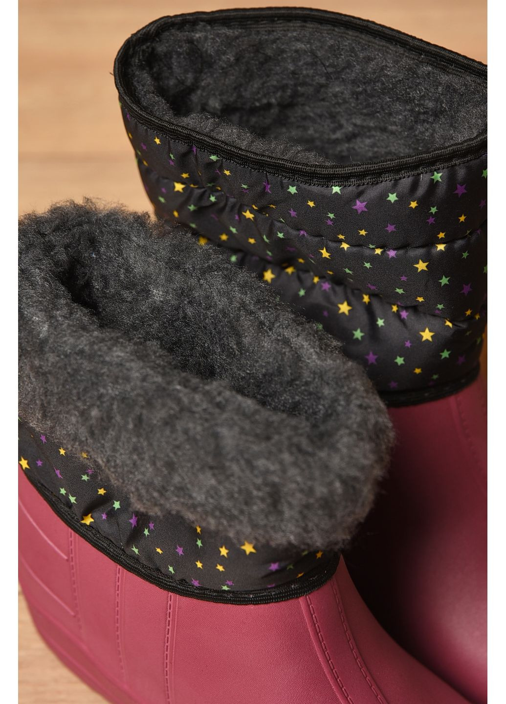 Бордовые дутики женские на меху бордового цвета Let's Shop