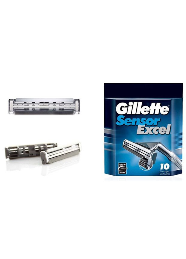 Змінні картриджі Sensor Excel 10 шт Gillette (278773610)