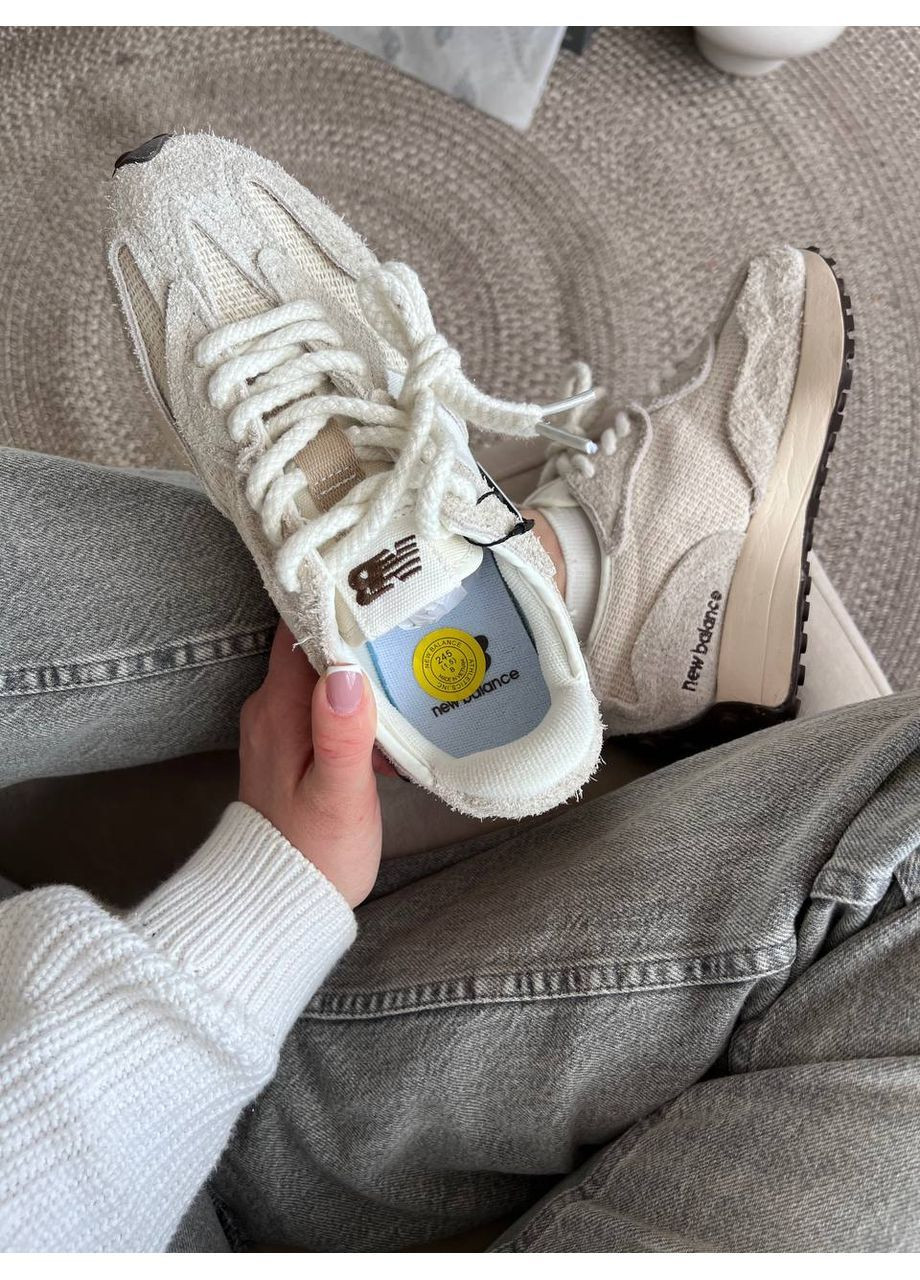 Бежеві всесезонні кросівки 327 beige laces New Balance