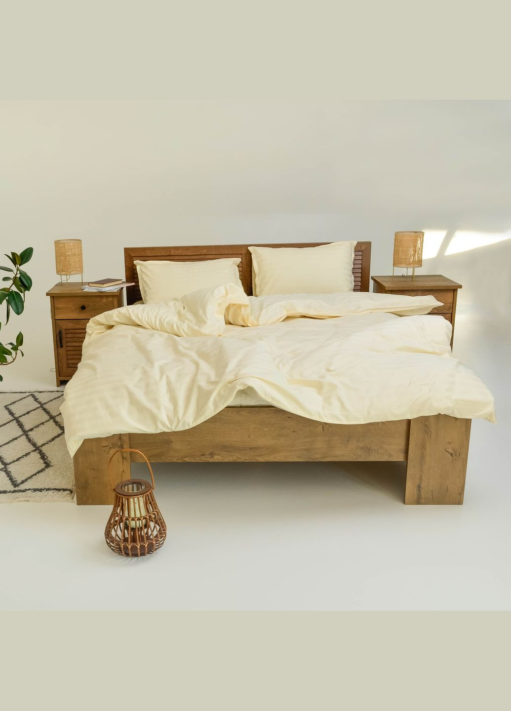 Комплект постільної білизни Полуторний Сатин Stripe 70 Tiare (365289321)