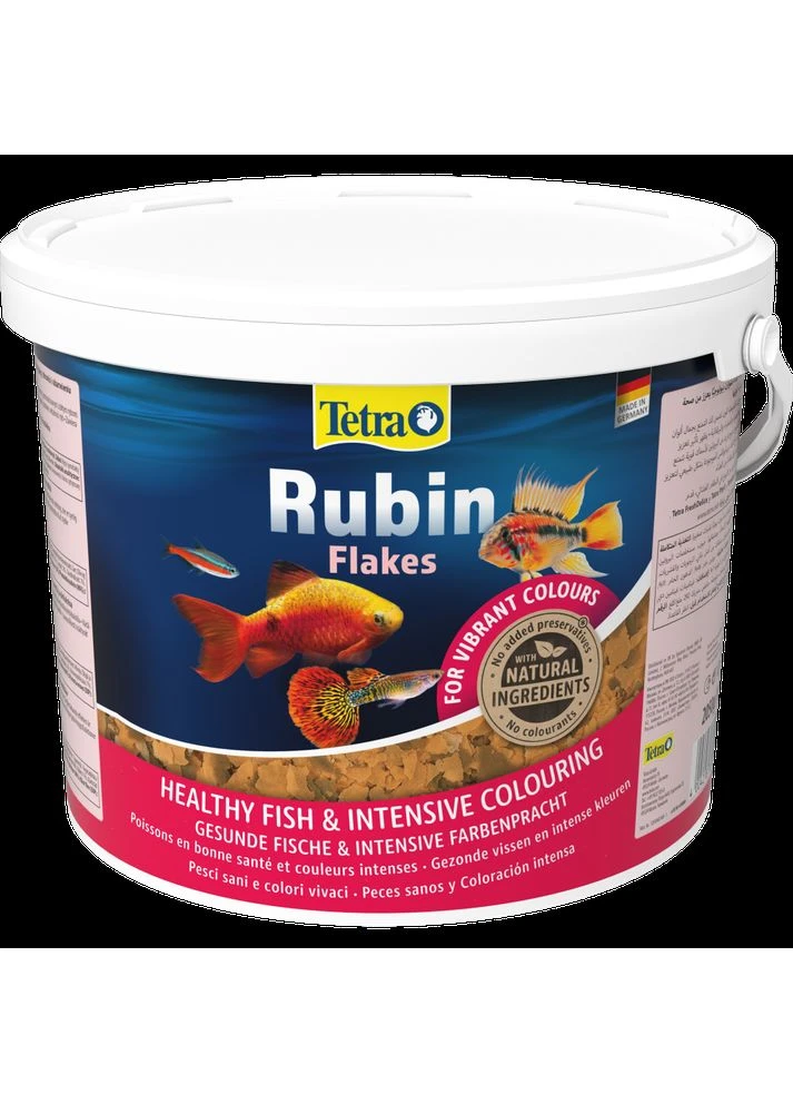 Корм Rubin Flakes для акваріумних рибок для забарвлення пластівці 2,05 кг/ 10 л Tetra (381175768)