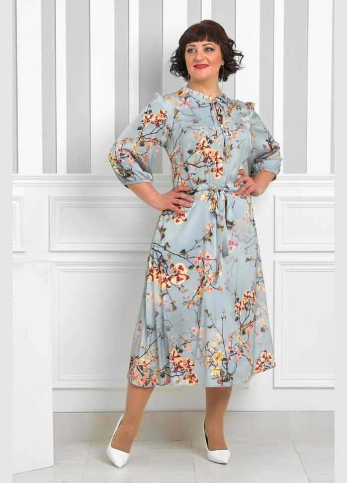 Сіра плаття 14304-5 Alenka Plus