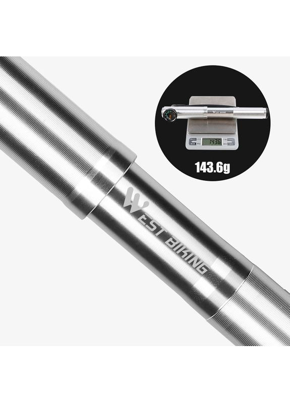 Насос велосипедный Ручной с манометром Silve West Biking (360455493)