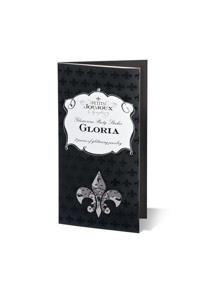 Пестіс з кристалів Gloria set of 2 - Black/Red, прикраса на груди Petits Joujoux (335387150)