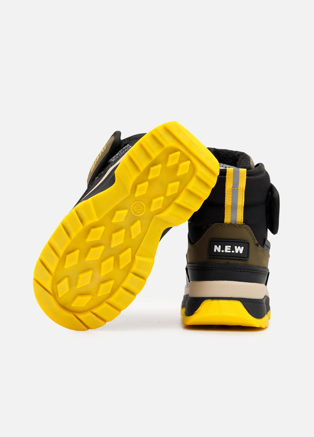 Зимние термосапоги для мальчика цвет хаки cb-00260325 No Brand