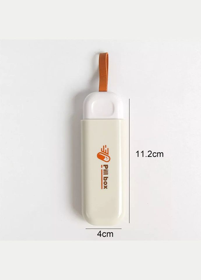 Карманная таблетница, мини органайзер на 3 ячейки Medicine, бежевый More (299841476)