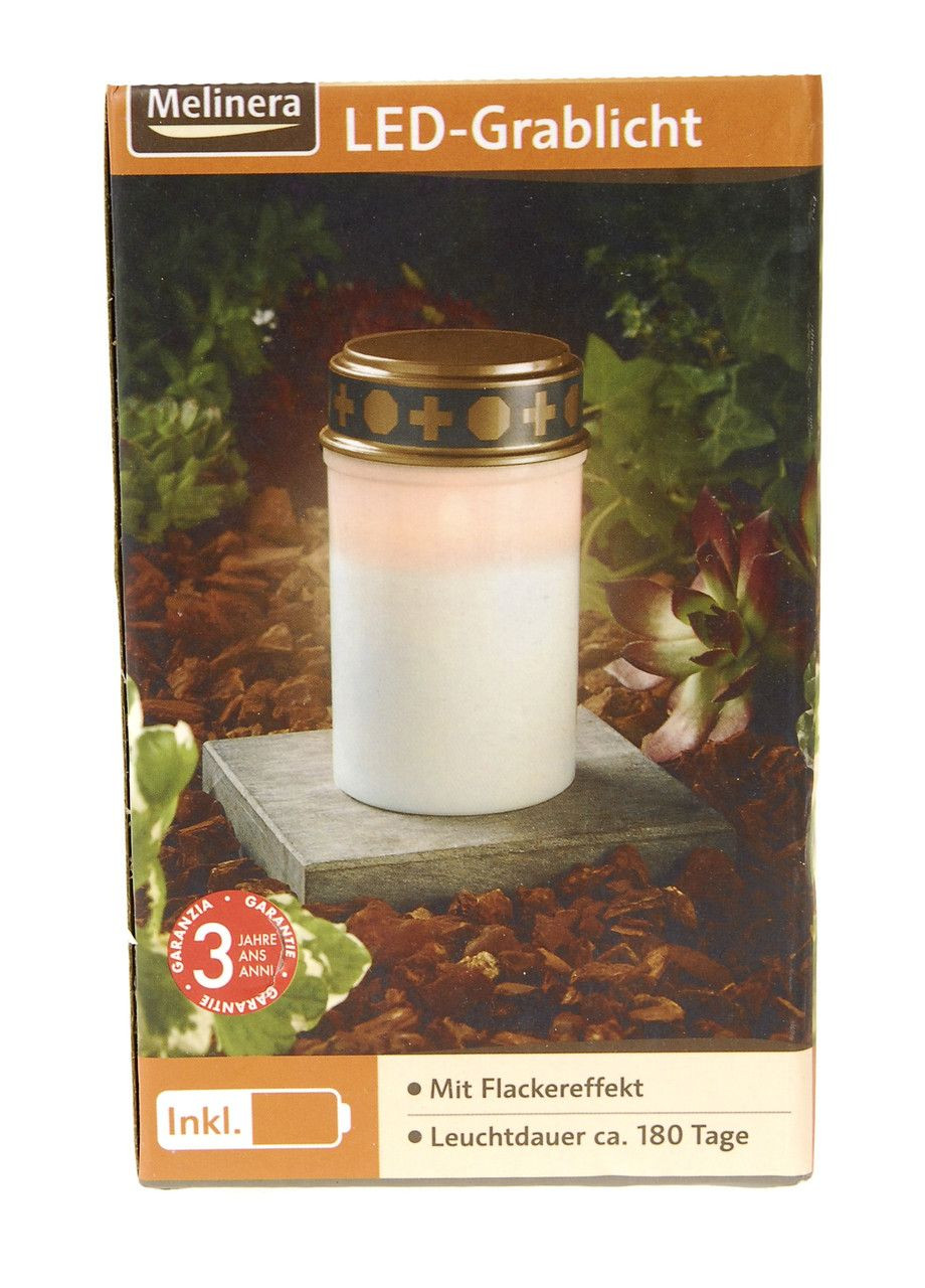 Светодиодная LED лампадка, свеча, Ø 7 х 12 см Melinera (365591489)