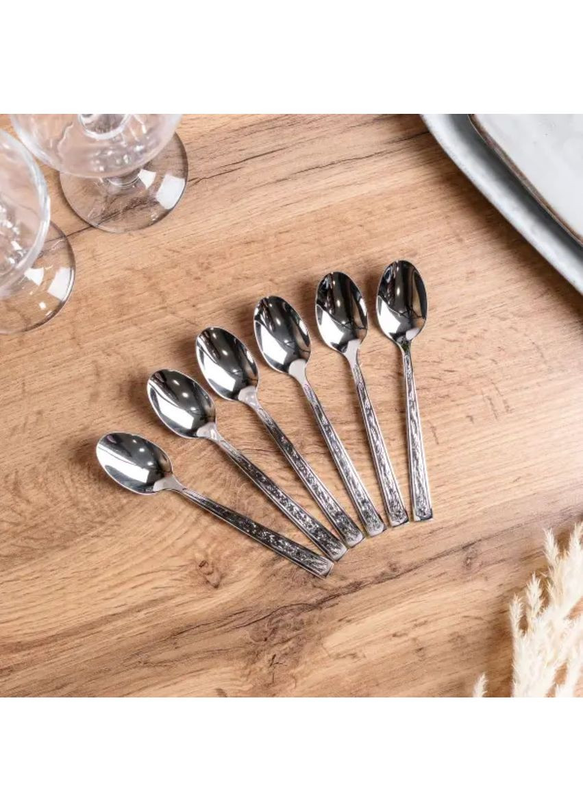 Набор чайных ложек из нержавеющей стали 6 штук столовый набор Jooki (358706359)