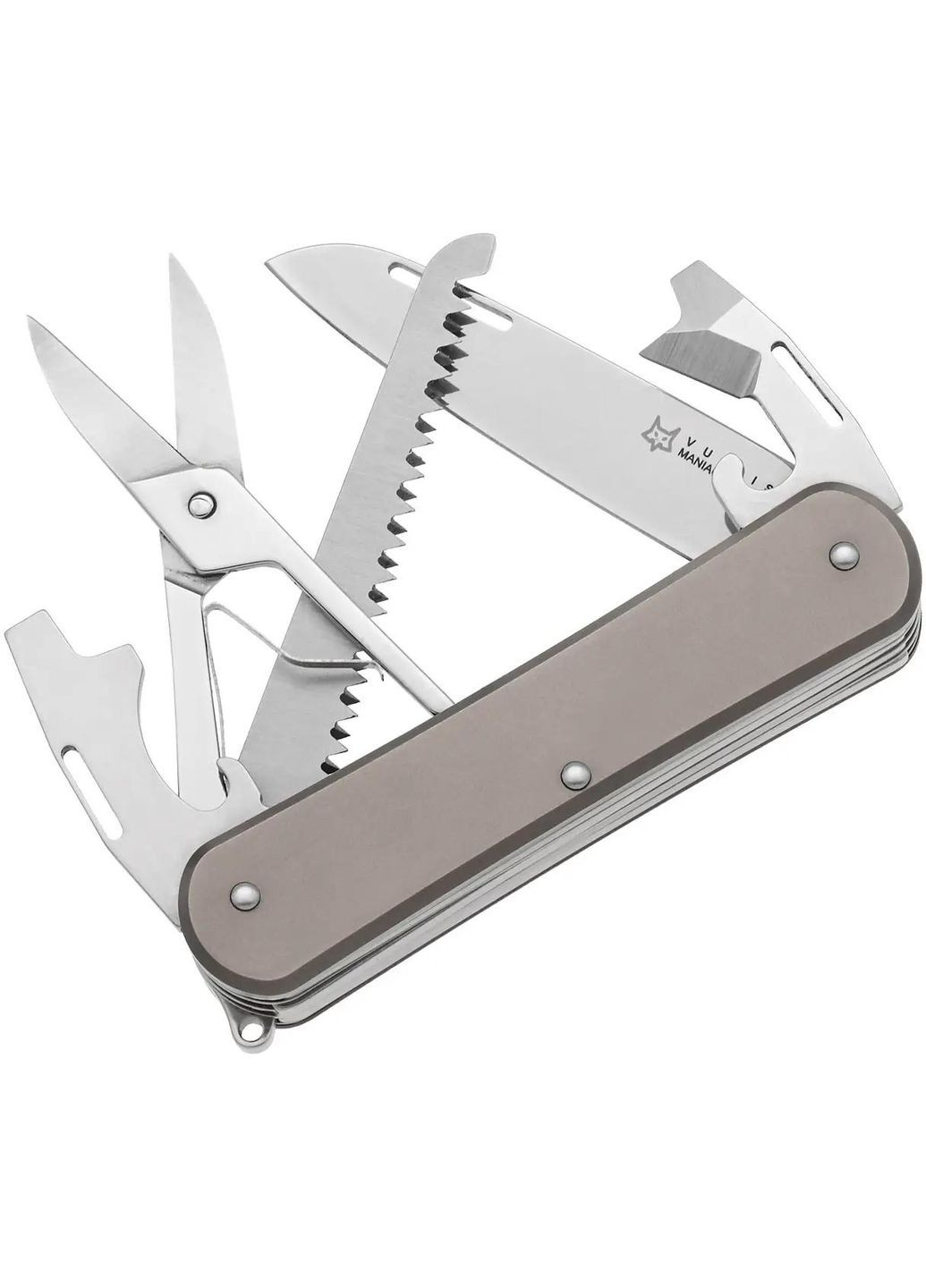 Ніж багатофункціональний Fox Vulpis Titanium Gray. 5 інструментів No Brand (316436454)