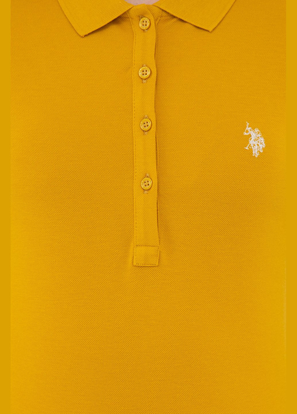 Светло-желтая футболка u.s.polo assn женская U.S. Polo Assn.