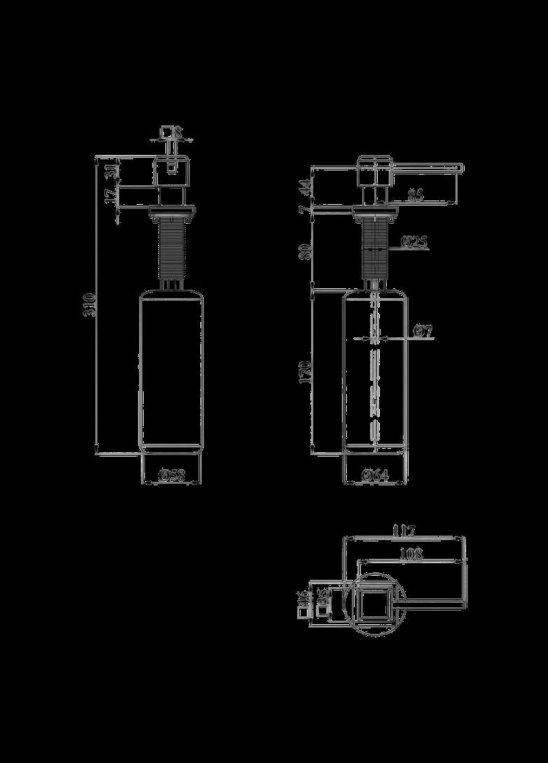 Комплект кухонної мийки Schwarze - 6350RHM PVD (3.0/1.0 мм) Kroner (336937038)