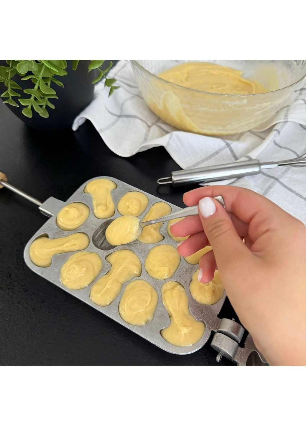 Форма алюмінієва для випікання печива на плиті горішниця горішниця «Лісові частування» (горішки та грибочки) Ласунка (314908781)