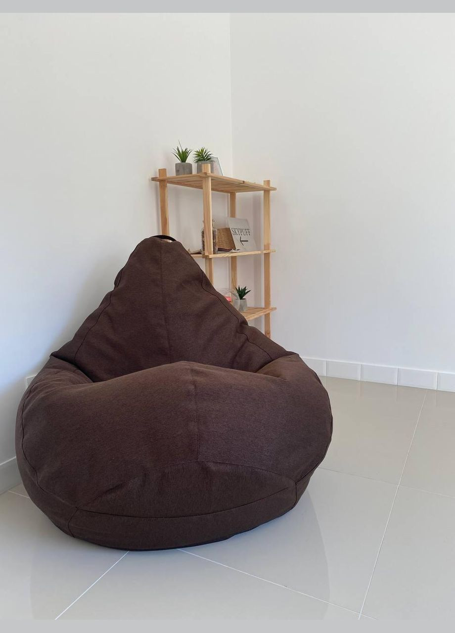 Крісло - мішок груша, XXL - 140х100 Queens Chocolate SkyPuff (339871746)