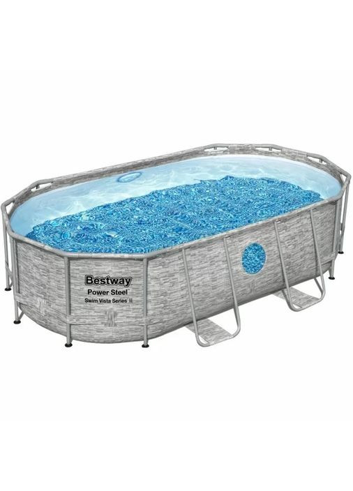 Каркасный бассейн 56714 (427х250х100 см) с картриджным фильтром, стремянкой и защитным тентом Bestway (369726859)