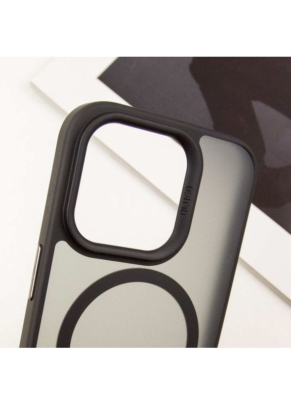 Чохол TPU+PC Skin Friendly Frosted з MagSafe для Apple iPhone 15 Pro (6.1") Чорний Blueo (369645274)