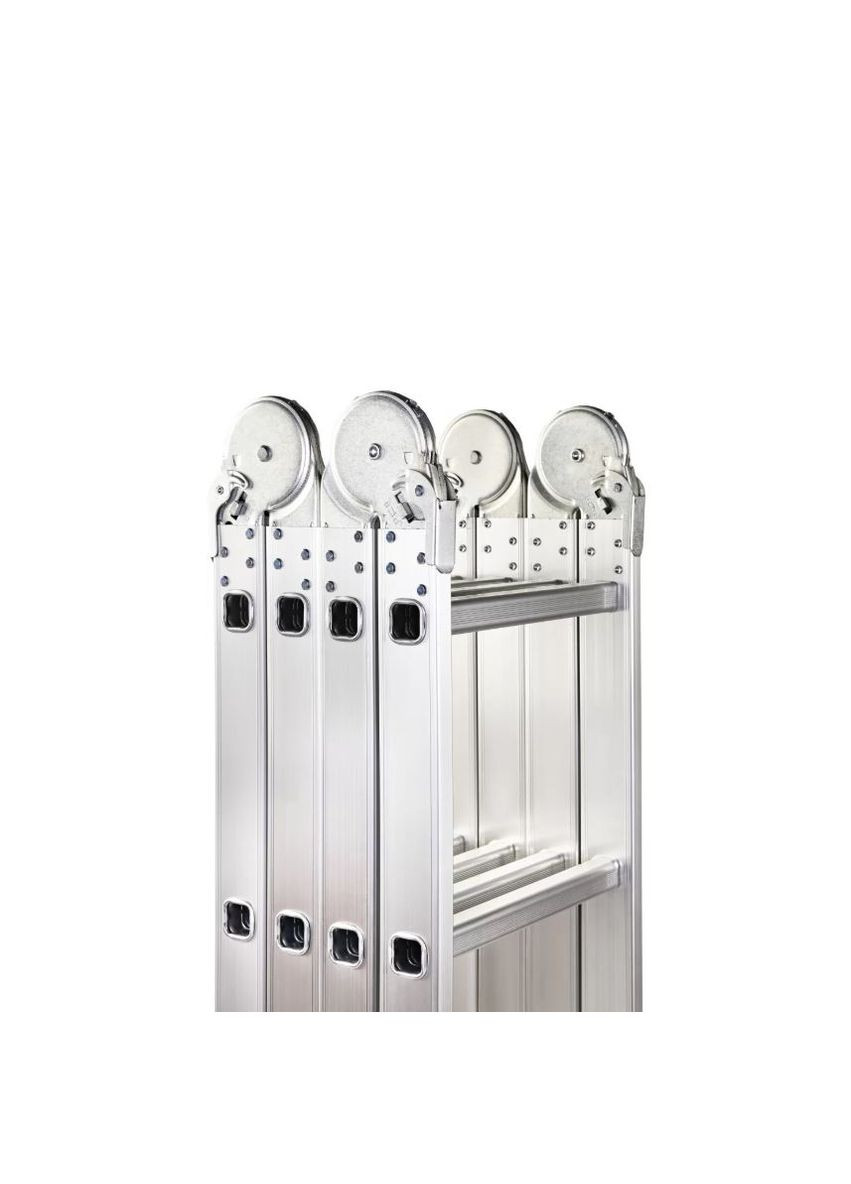 Алюмінієва драбина-трансформер (4x3 сходинок) 4-секційна (24865) BLUETOOLS (322826572)