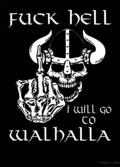 Шеврон патч "Fuck hell i will go to walhalla" (morale patch) Сделаем любой шеврон! No Brand (291844824)