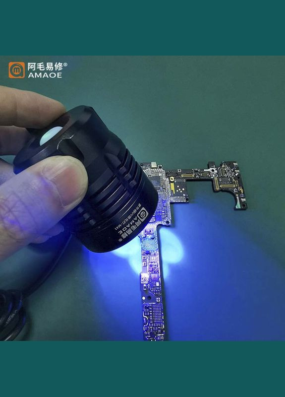 Ультрафіолетова лампа M41 для сушіння клею, лаку / алюмінієва / USB 5V / 5W Amaoe (322566509)