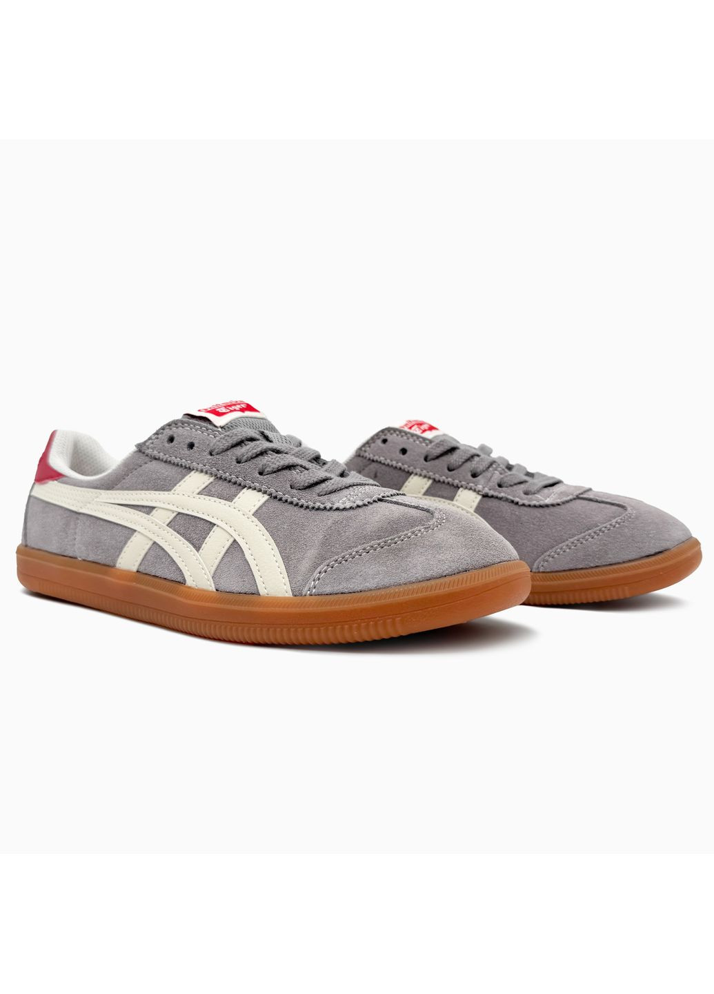 Серые летние кроссовки asics onitsuka tiger tokuten grey/beige асикс онитсука No Brand