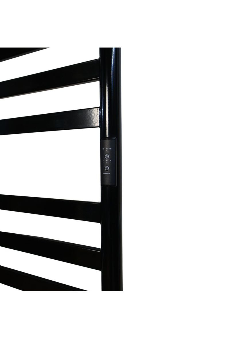 Рушникосушарка електрична з контроллером Чорний глянець 1190*490 Carino MIA (367604656)