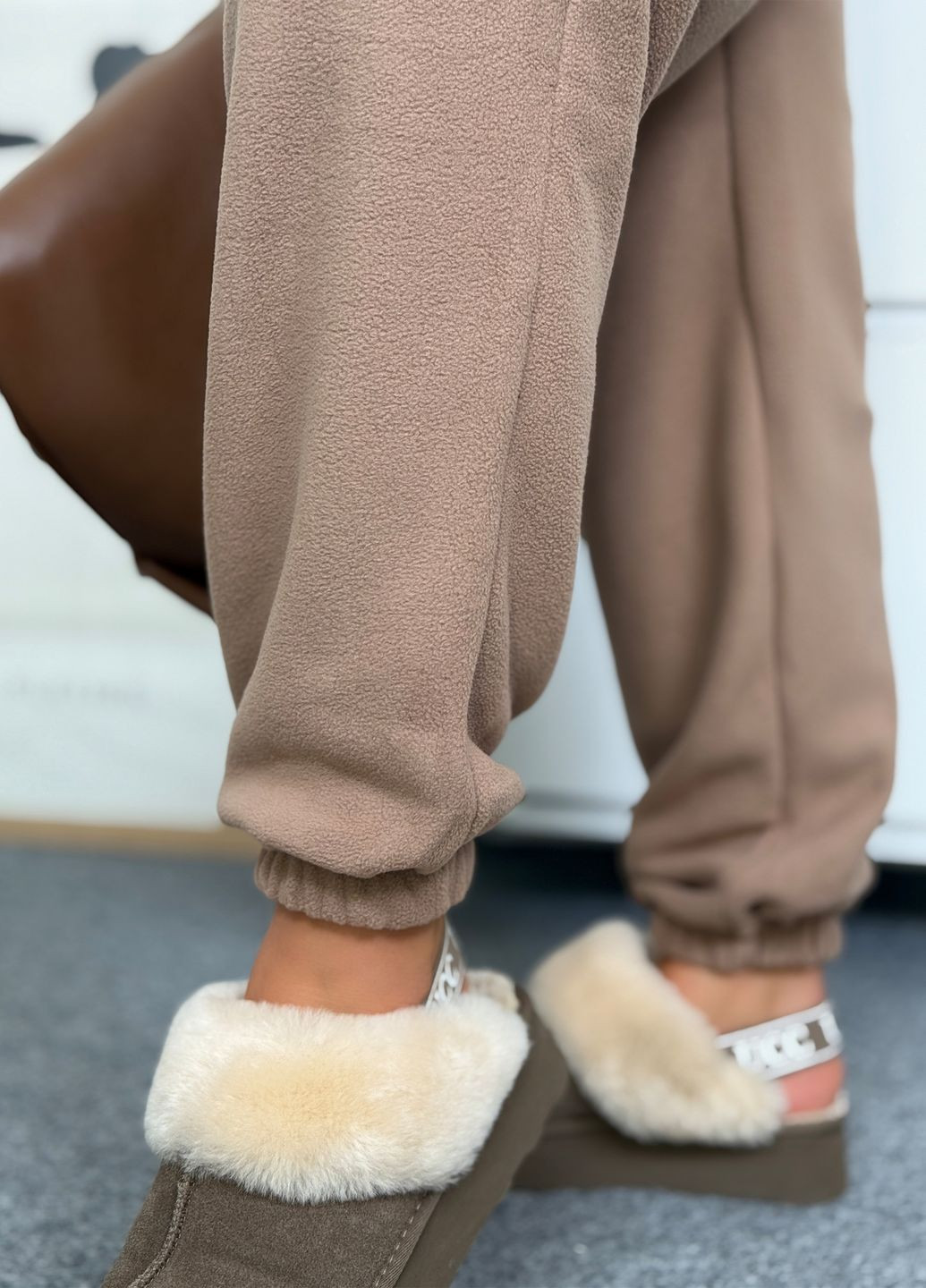 Спортивні штани джогери жіночі з флісу Polar No Brand (362734073)