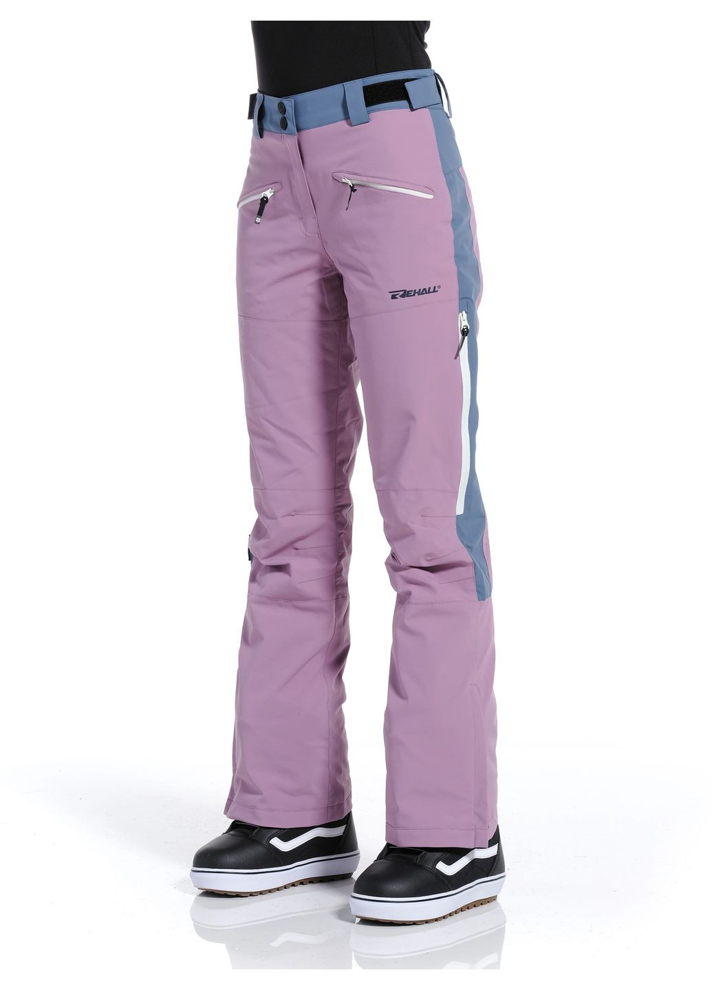 Светло-фиолетовые демисезонные брюки Rehall