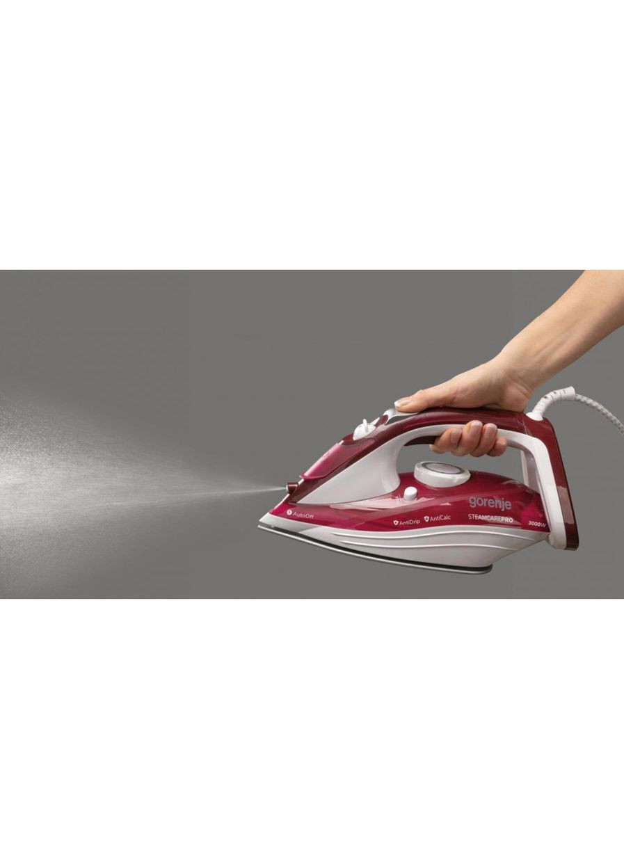 Утюг SIH3000RBC красный паровой керамический 3000Вт Gorenje (331765855)