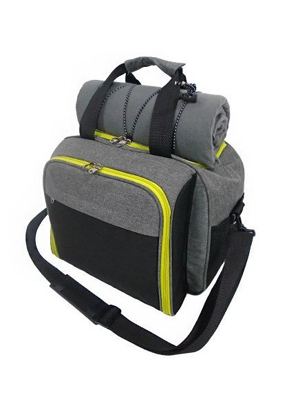 Набір для пікніка TE-420 Picnic, сірий з чорним Time Eco (329407360)