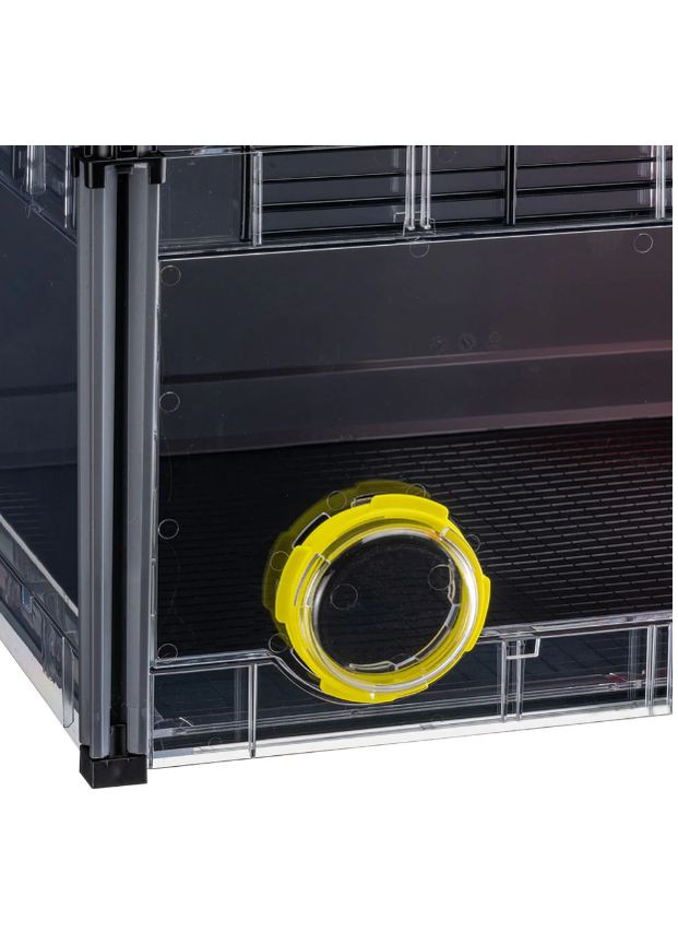 Модульна клітка для хом'яків та мишей Multipla Hamster Lagre з аксесуарами чорна 107.5x37.5x42 см 57007417 Ferplast (284282861)