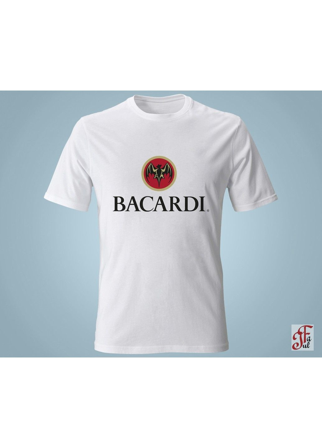 Женская футболка с принтом логотип Bacardi. XXL ЗаСвіт - (280940456)
