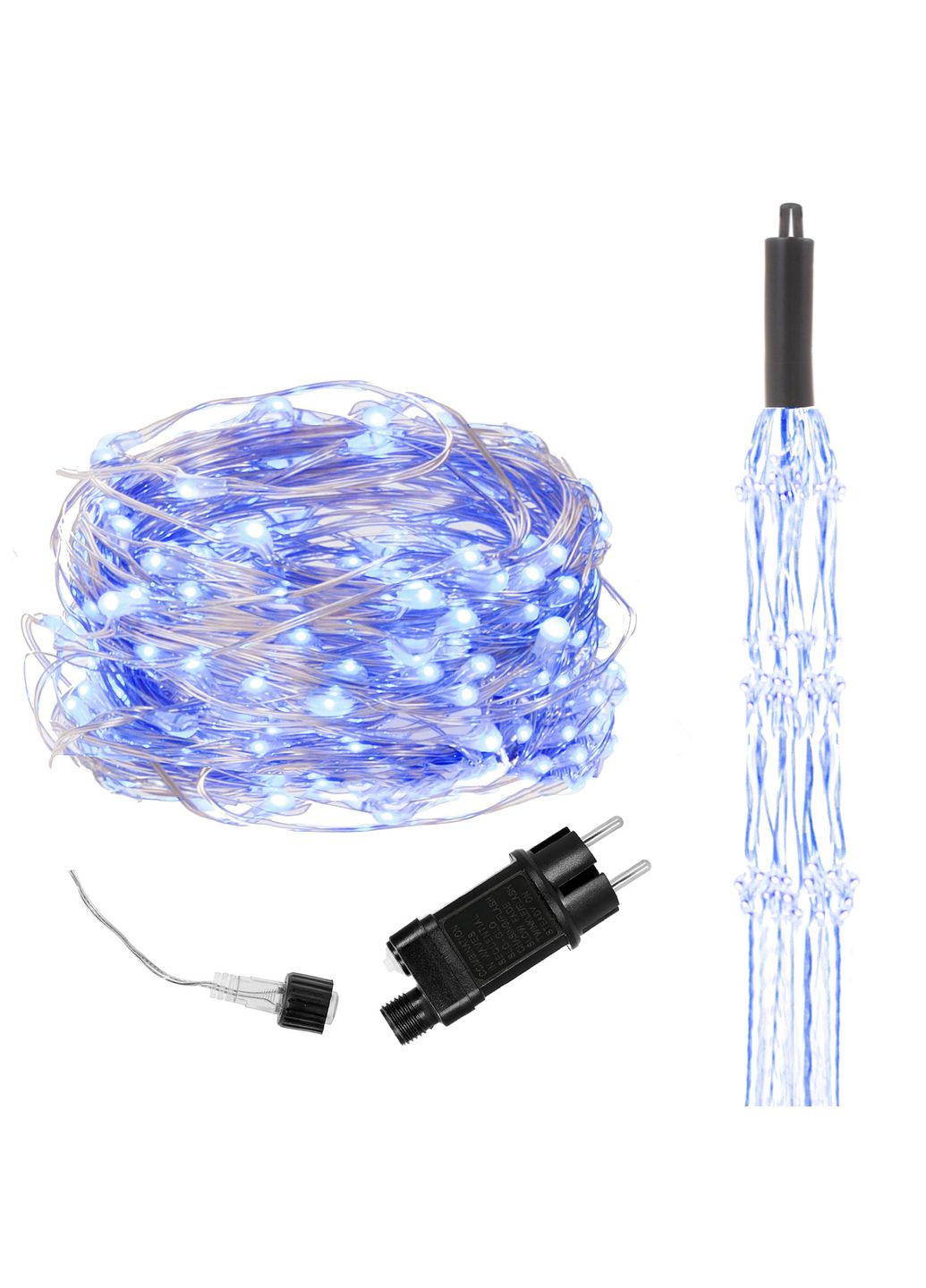Гирлянда (лошадиный хвост) 2 м 300 LED Blue Springos CL0095 (369014071)