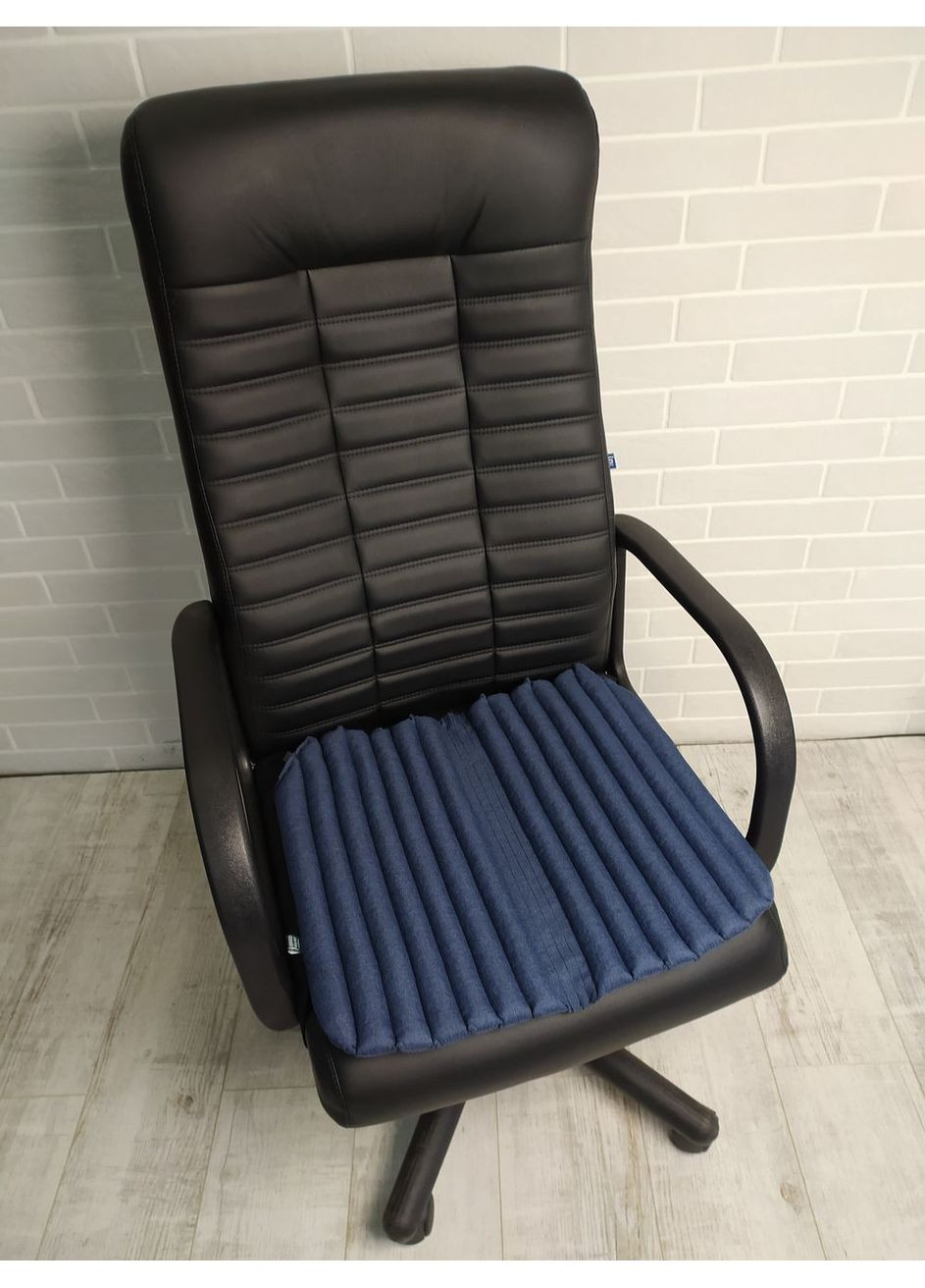 Эргономичная подушка EKKOSEAT на кресло руководителя (СИДЕНИЕ). Джинсы. SF-1G-202 Ekko Seat (353718878)