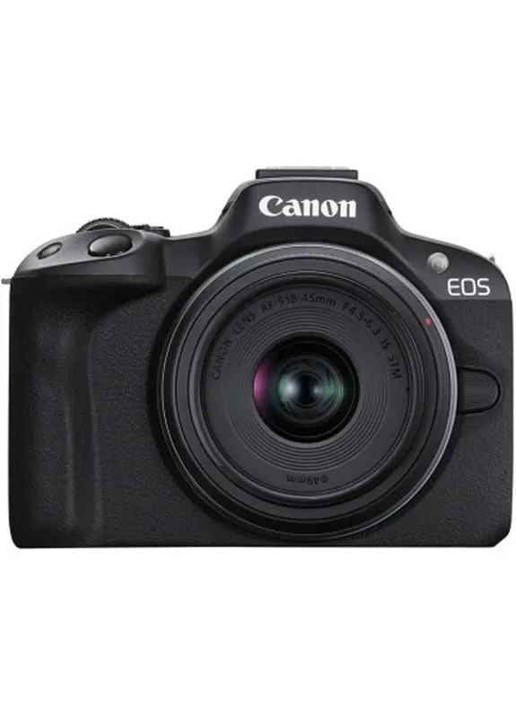 Цифровий фотоапарат EOS R50 + RF-S 18-45 IS STM Black (5811C033) Canon (400386027)