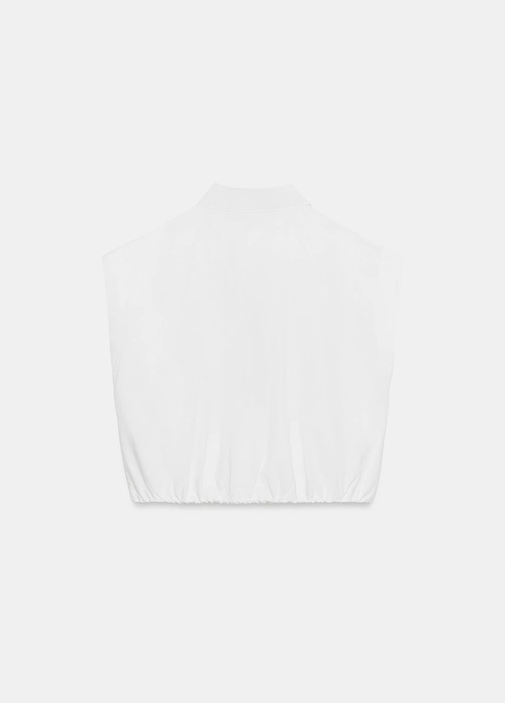 Белая рубашка однотонная Zara