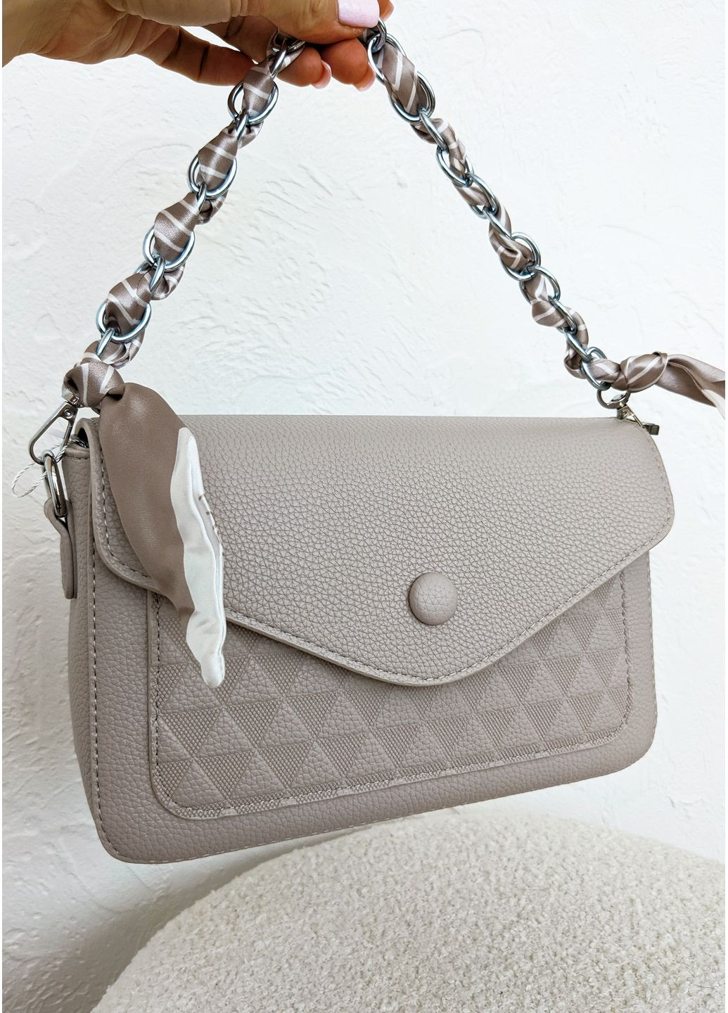 Стильна жіноча сумка з екошкіри з оригінальним тисненням INNOE Сумка (361400959)