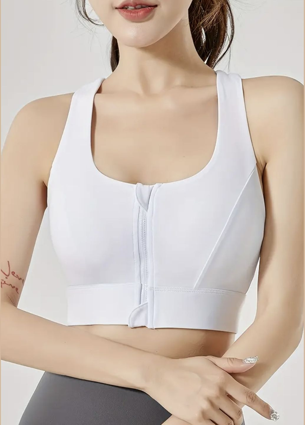 Жіночий спортивний топ з блискавкою No Brand (329434227)