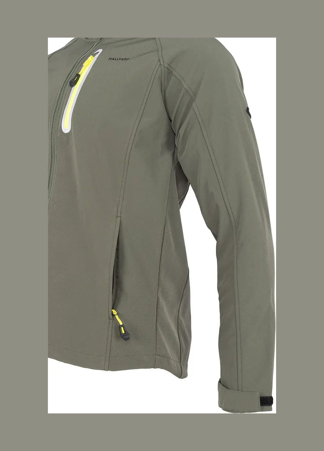 Оливковая демисезонная куртка hallyard sixten 002 softshell No Brand