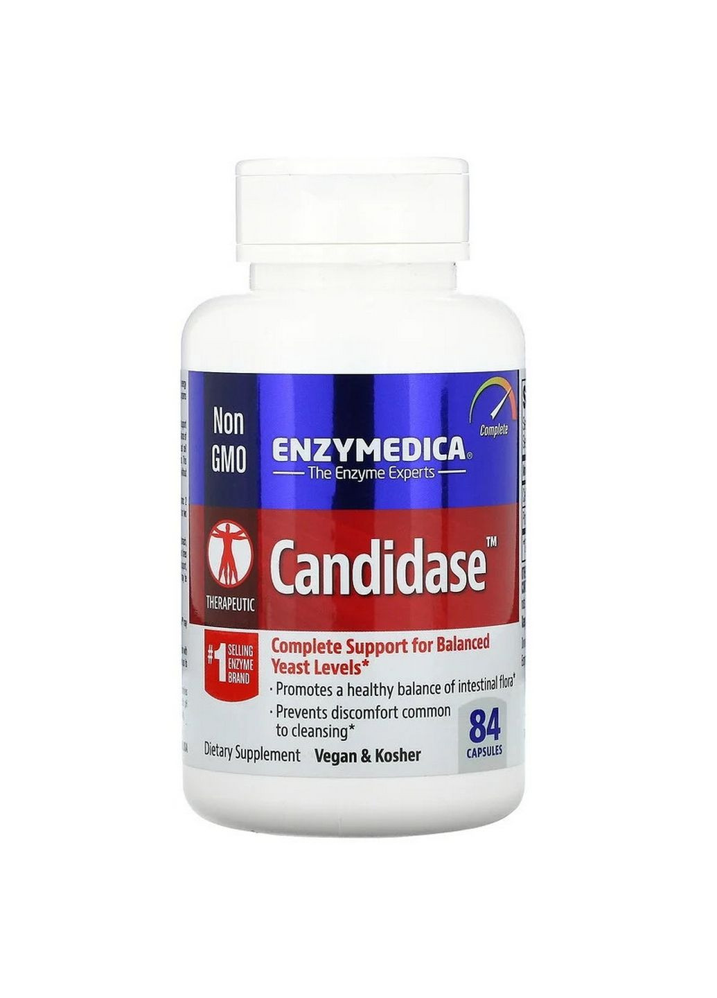 Натуральная добавка Candidase, 84 капсул Enzymedica (293478366)