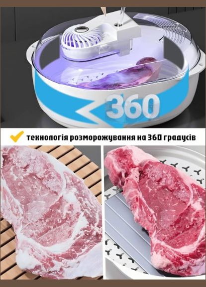 Лоток для размораживания домашних продуктов 6 в 1 белый (2103354305) No Brand (329194457)
