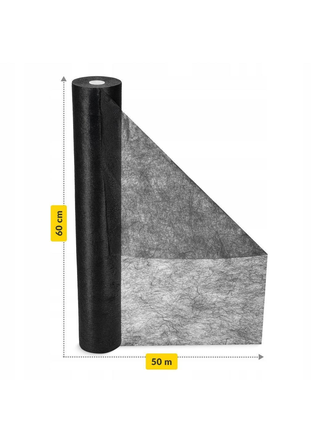 Простирадло одноразове 50 м x 70 см в рулоні 18 г/м² Black (P-5905973406833) 4FIZJO (372925205)