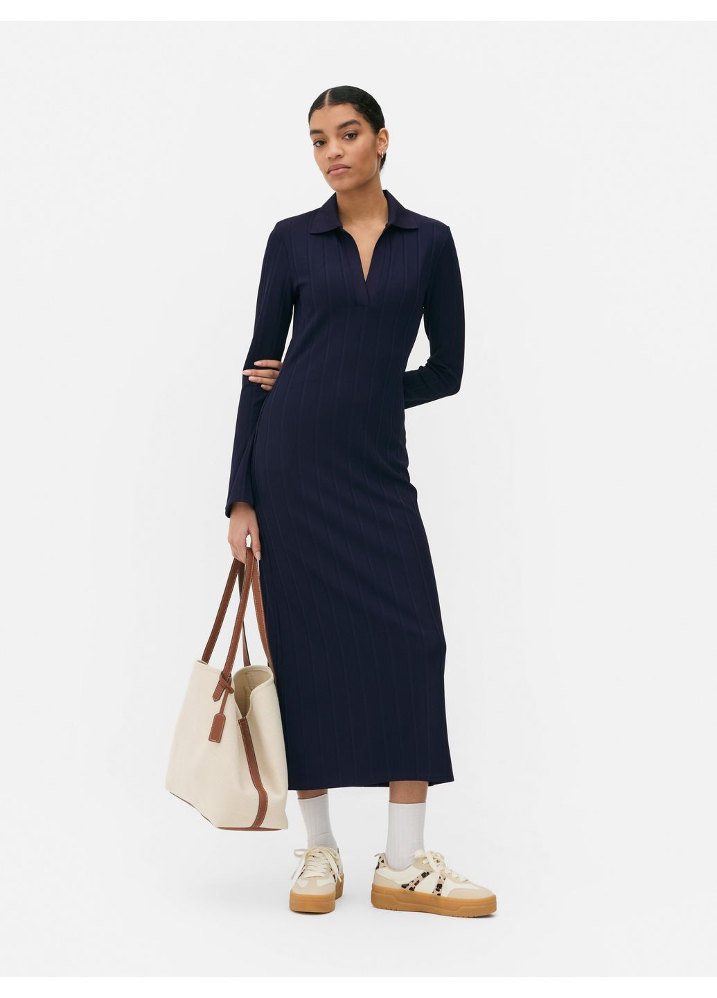 Темно-синее платье демисезон,темно-синий, Primark