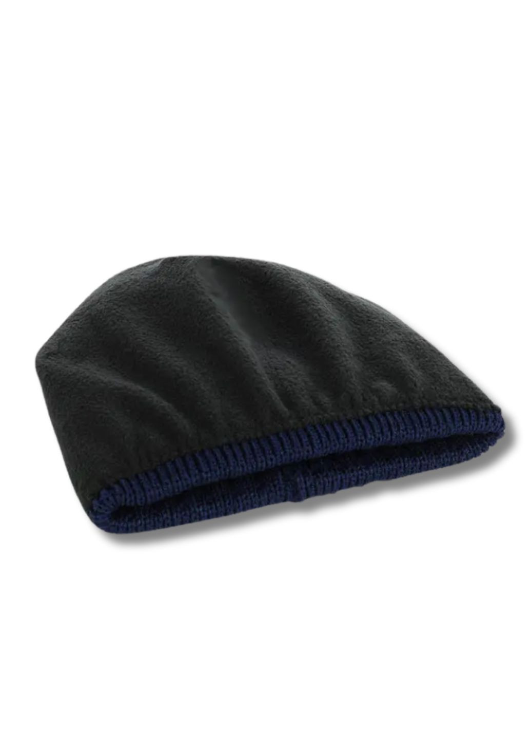 Класична зимова чоловіча шапка 2х1 No Brand Чоловіча зимова шапка (362556527)